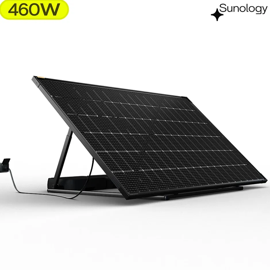 PLAY2, Panneau solaire complet 460W bifacial, Station solaire livrée assemblée, Installation sol ou mur-Sunology