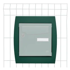 Support grillage rigide & palissade Vert mat sablé RAL 6005MS^Renz Discount