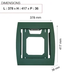 Support grillage rigide & palissade Vert mat sablé RAL 6005MS^Renz Discount