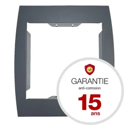 Support grillage rigide & palissade Gris anthr. mat sablé RAL 7016MS^Renz New