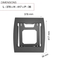 Support grillage rigide & palissade Gris anthr. mat sablé RAL 7016MS^Renz New