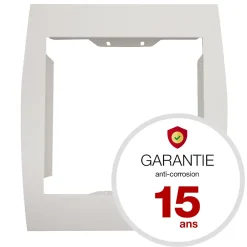 Support grillage rigide & palissade Blanc crème mat sablé RAL 9010MS-Renz Hot