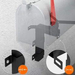 Support mural boîte aux lettres style américain boîte postale design US mailbox^Ml-Design Sale