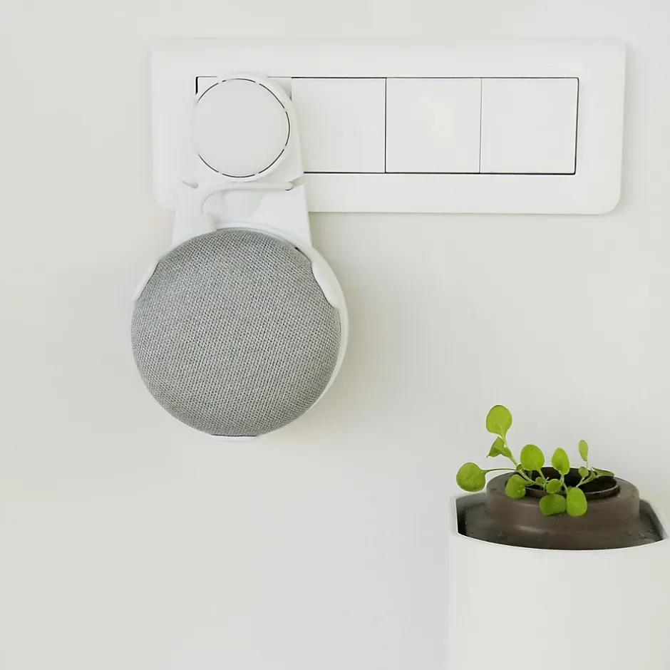 Support mural PlugnSay pour Home mini en plastique blanc-Google Best
