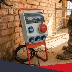 Support pour coffret électrique de chantier - Compatible Monophasé & Triphasé - Socle Métallique 635 x 265 mm-Atole Outlet