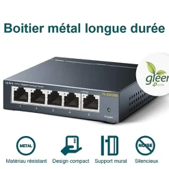 Switch de bureau 5 ports 10/100/1000 Mbps^TP-link Hot