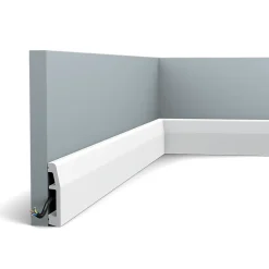 SX125 Plinthe - 7x1,5x200cm (h x p x L) - plinthe décorative polymère Pack 2 pièces-Orac Decor Hot