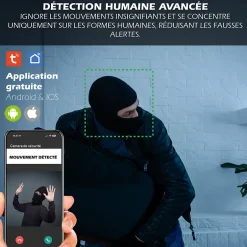 Système d'alarme connecté Caméra rotative 4MP avec Sirène intégrée-Kyf Outlet