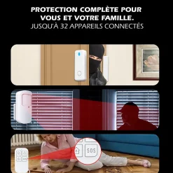 Système d'alarme connecté Caméra rotative 4MP avec Sirène intégrée-Kyf Outlet