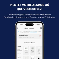 Système d'alarme connecté Sans Abonnement Vigilia Wifi - 1 caméra + 6 accessoires - Batterie et sirène intégrées-Daewoo Discount