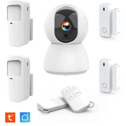 Système d'alarme étendu connecté Caméra rotative 4MP avec Sirène intégrée-Kyf Sale