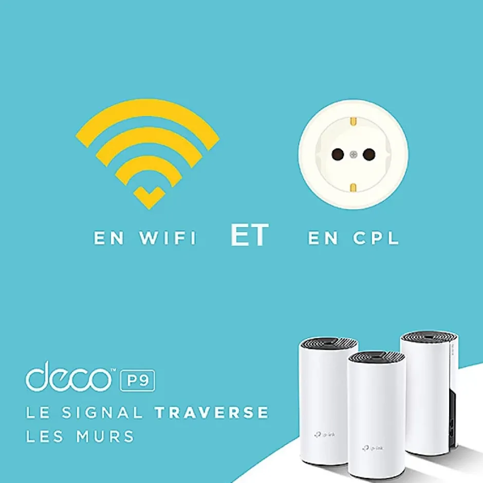 Système Hybride Mesh WiFi 1,2 Gigabit + CPL 1 Gigabit-TP-Link