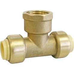 Té femelle à clipser pour tube cuivre Ø14 - Femelle 15/21 (1/2")-Somatherm for you Outlet