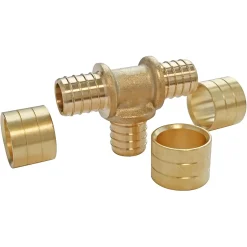 Té égal à glissement pour tube PER Ø16, lot de 2^Somatherm for you Hot