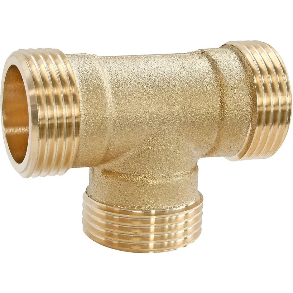 Té laiton triple Mâle 20/27 (3/4"), lot de 2-Somatherm for you Outlet