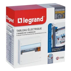 Tableau électrique à équiper 1 rangée - 13 modules^Legrand New