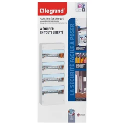 Tableau électrique à équiper 4 rangées - 52 modules^Legrand Clearance