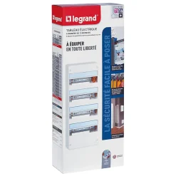 Tableau électrique à équiper 4 rangées - 52 modules^Legrand Clearance