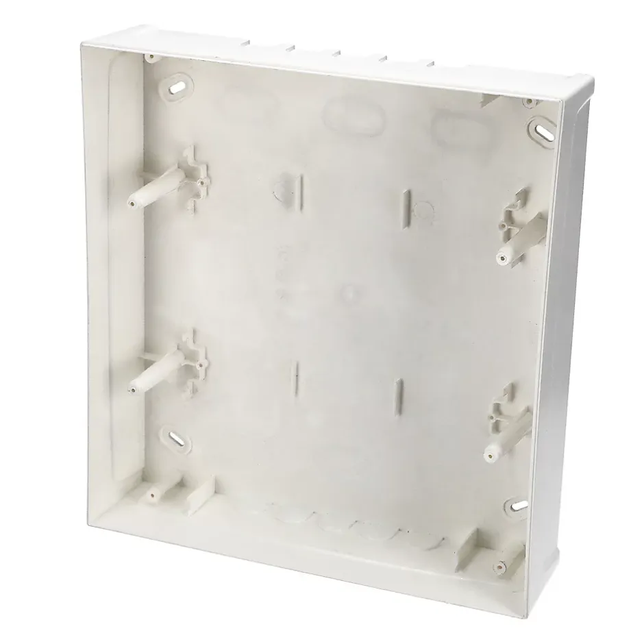 Tableau électrique apparent 24 modules 2x12 blanc fumé IP44 avec rail DIN 777848^Edo