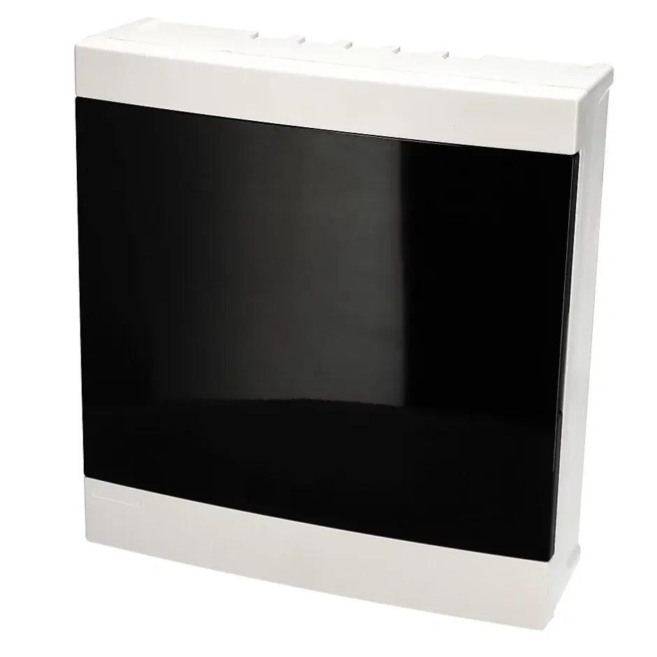 Tableau électrique apparent 24 modules 2x12 blanc fumé IP44 avec rail DIN 777848^Edo