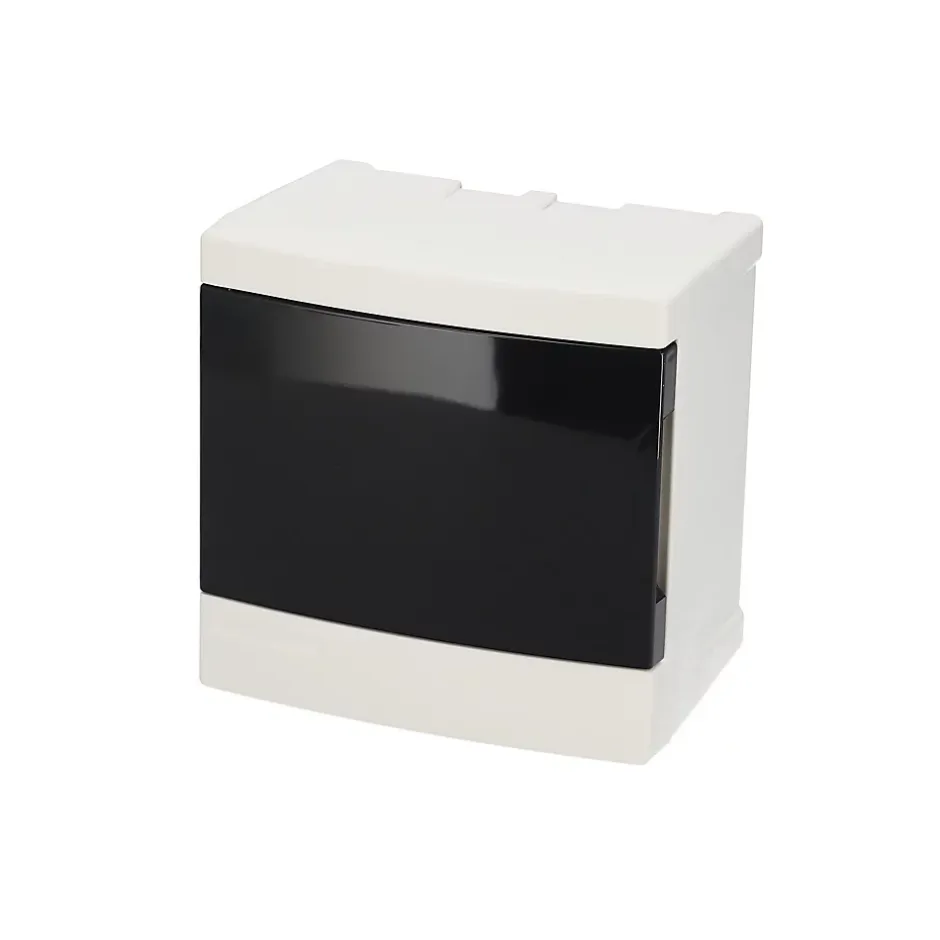 Tableau électrique apparent 4 modules blanc fumé IP44 avec rail DIN 777838^Edo Discount