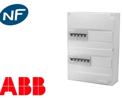 Tableau électrique pré équipé saillie 2 rangées à vis^ABB Online