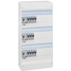 Tableau électrique pré-équipé et pré-câblé 3 rangées - 39 modules (14 inclus)-Legrand Discount