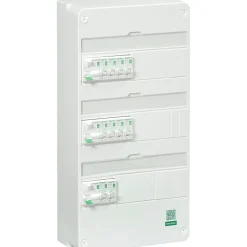 Tableau électrique pré-équipé et pré-câblé T3 au T5 - 3 rangées - 39 modules Resi9 XE^Schneider Electric Hot