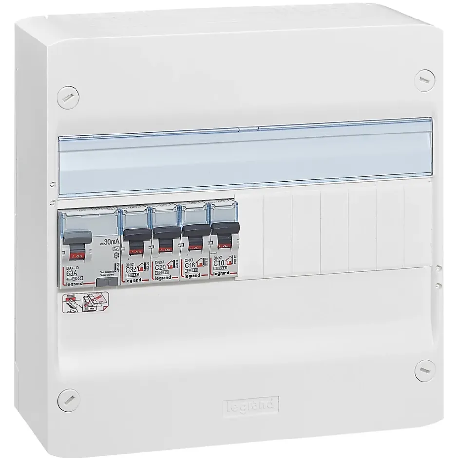 Tableau électrique pré-équipé et pré-câblé 1 rangée - 13 modules (5 inclus)^Legrand