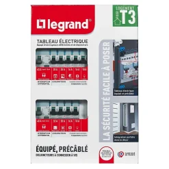Tableau électrique pré-équipé et pré-câblé 2 rangées^Legrand Online