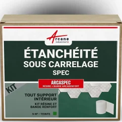 étanchéité douche salle de bain sous carrelage et béton ciré kit - 5 m² -^Arcane Industries Discount