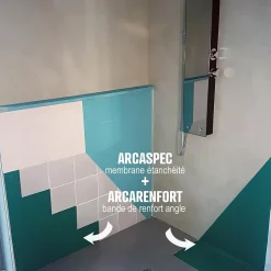 étanchéité douche salle de bain sous carrelage et béton ciré kit - 5 m² -^Arcane Industries Discount