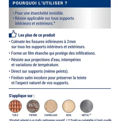 Étanchéité invisible tous supports 2L,^Ripolin Online