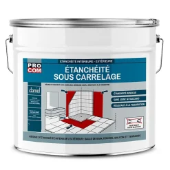 Étanchéité sous carrelage , douche, salle de bain, pièce d'eau-10 litres--PRO COM^Procom