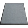Tapis de Porte Paillasson d'entrée Monochrom Gris argent 60 x 180 cm-Floordirekt Outlet
