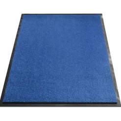 Tapis de Porte Paillasson d'entrée Monochrom Bleu 135 x 200 cm^Floordirekt Best