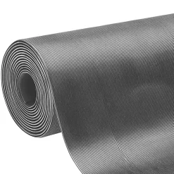 Tapis en caoutchouc Miniripp Gris 120 x 250 cm --Floordirekt Discount