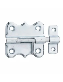 Targette pour porte de meuble, acier, pêne diamètre 6.5mm, zingué -^Thirard New