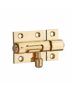 Targette pour porte de meuble, laiton, pêne diamètre 8mm, 35x30mm -^Thirard Best