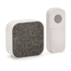 TAYLOR : Carillon sans fil à piles, 150m, 36 mélodies. Blanc-Velamp Hot