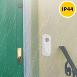 TAYLOR : Carillon sans fil à piles, 150m, 36 mélodies. Blanc-Velamp Hot