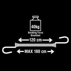 Tendeur 120 cm crochet double , 2 pièces^Master Lock Discount