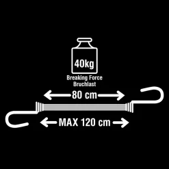 Tendeur 80 cm crochet double , 2 pièces^Master Lock Outlet