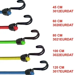 Tendeur de 60 cm crochet double , 2 pièces-Master Lock New