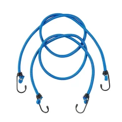 Tendeur élastique à crochet bleu Ø. 8 mm, 100 cm vendu par 2-Diall Sale