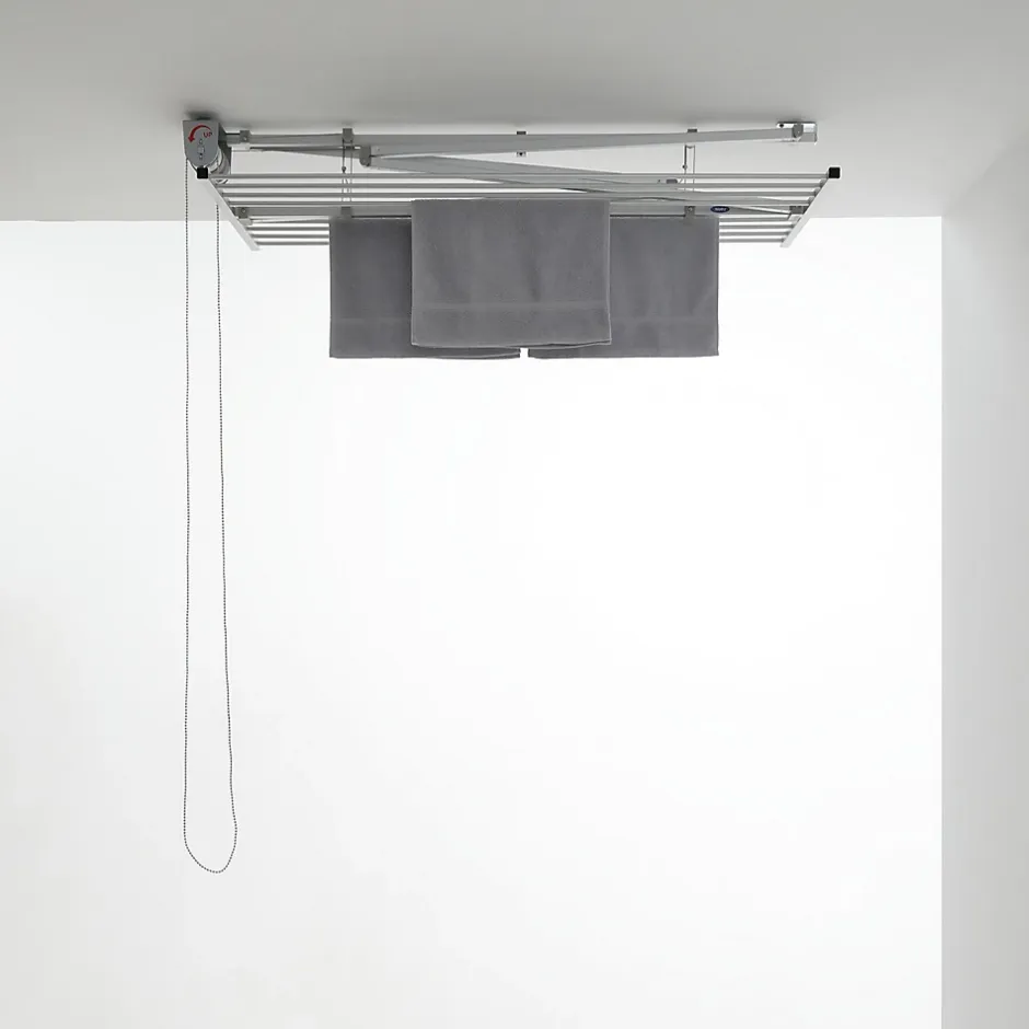 Étendoir plafond manuel 128x54x25cm alu Mini 120^Foxydry Best