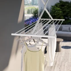 Étendoir plafond manuel 128x54x25cm alu Mini 120^Foxydry Best