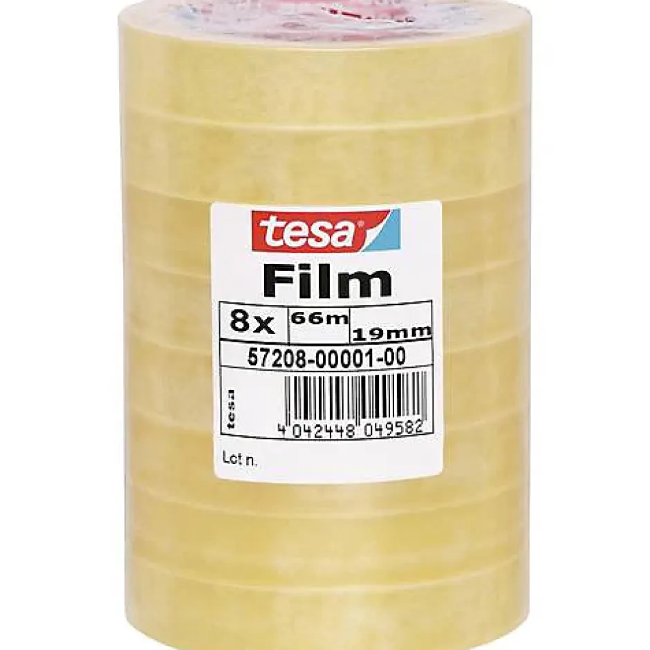 57208-00001-01 film Standard transparent 66 m x 19 mm, pack de 8 rouleaux^Tesa New