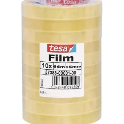 57388-01-00 film Standard transparent - ruban double-face 66 m x 15 mm, pack de 10^Tesa
