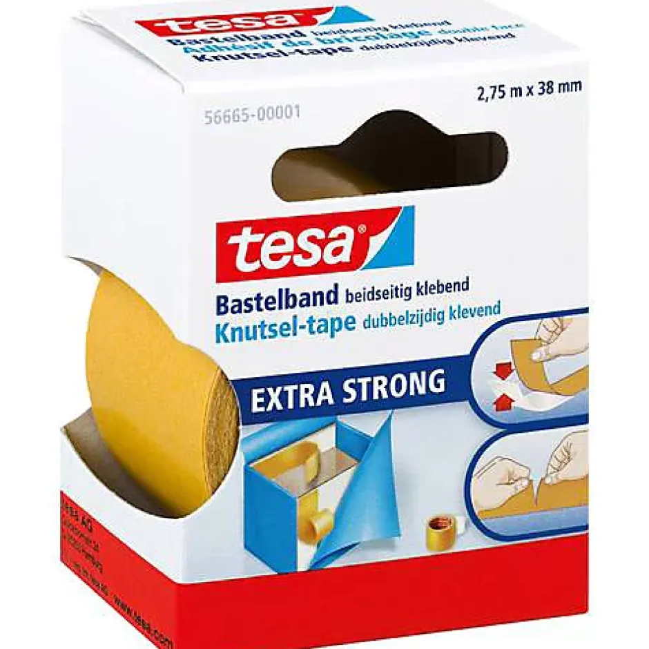 Ruban adhsif double-face EXTRA STRONG 56665-00001-01 transparent 38 mm x 2,75 m-Tesa Sale